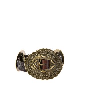 Cinto Lauren Ralph Lauren Couro Marrom Medalhas
