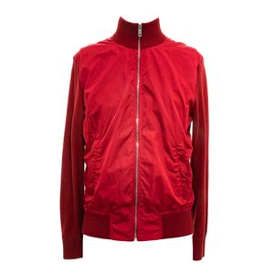 Jaqueta Prada Nylon e Tricô Vermelha