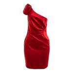 Vestido-Kay-Unger-Cetim-Vermelho