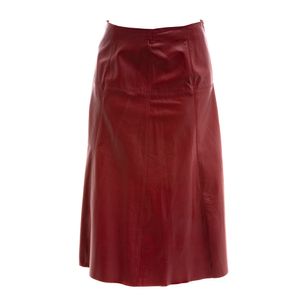 Saia NK Couro Vermelho