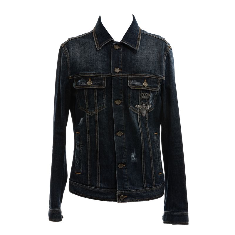 Jaqueta-Jeans-Dolce---Gabbana-Bordado-Abelha