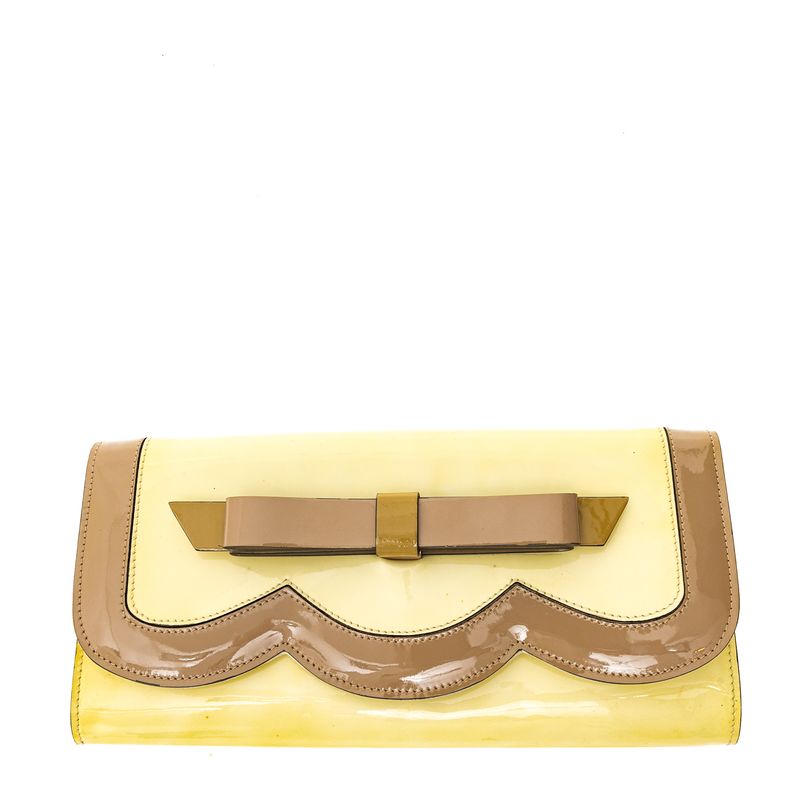 Clutch-Valentino-Garavani-Verniz-Creme-e-Bege