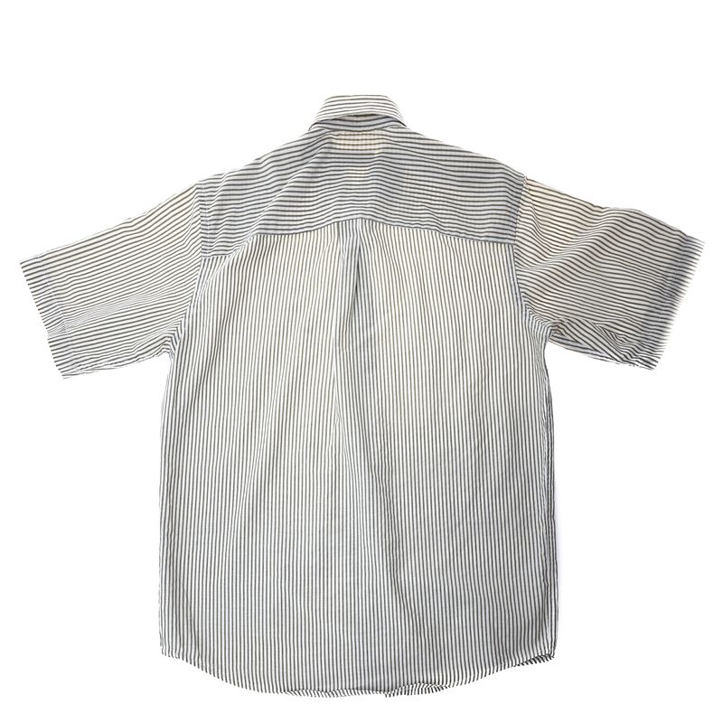 Camisa-Christian-Dior-Manga-Curta-Listrada-