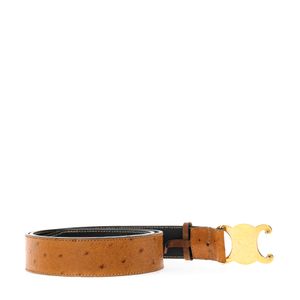 Cinto Celine Vintage Couro Exótico Caramelo