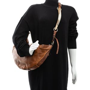 Bolsa Saint Laurent Couro Caramelo e Chifre