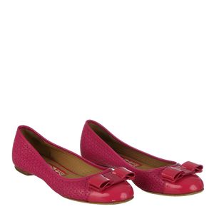 Sapatilha Salvatore Ferragamo Couro Pink