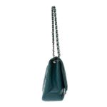Bolsa-Chanel-Classic-Single-Flap-Maxi-Azul-Petroleo