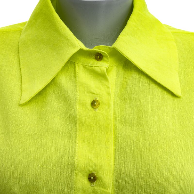 Camisa-Andrea-Bogosian-Linho-Verde-Neon