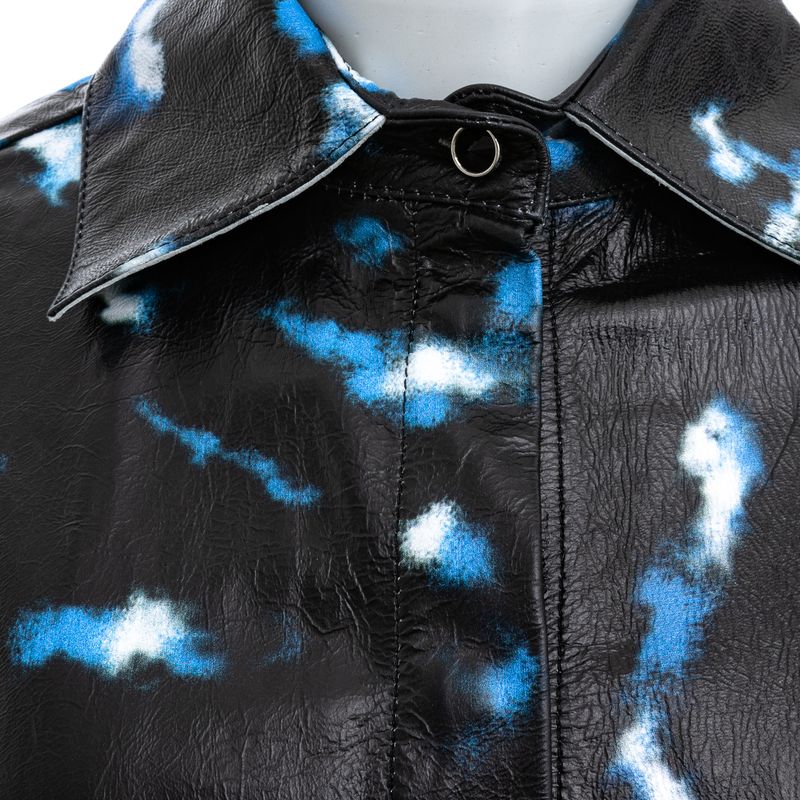 Camisa-Andrea-Bogosian-Couro-Preto-Estampado