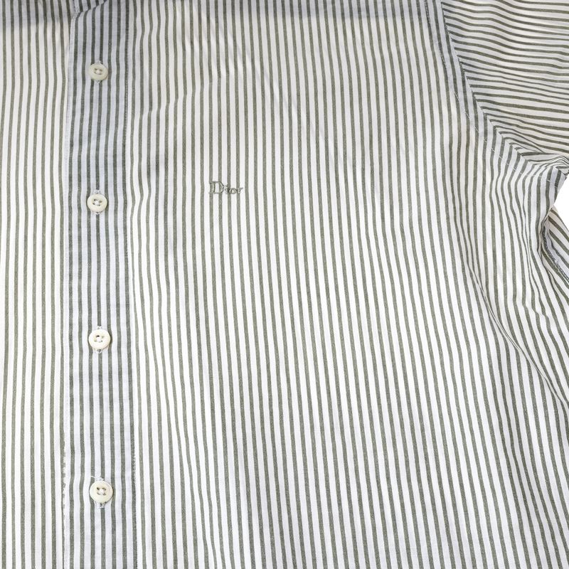 Camisa-Christian-Dior-Manga-Curta-Listrada-