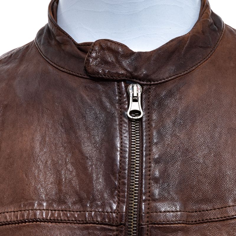 Jaqueta-Dolce---Gabbana-Couro-Marrom-