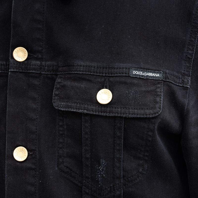 Jaqueta-Jeans-Dolce---Gabbana-Preta