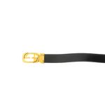 Cinto-Gucci-Vintage-GG-Interlocking-Quadrado-Couro-Preto