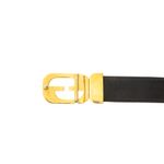 Cinto-Gucci-Vintage-GG-Interlocking-Quadrado-Couro-Preto