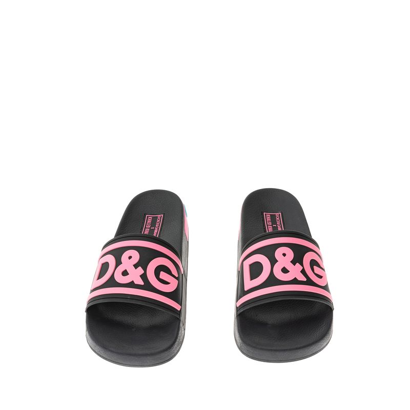Slide-Dolce---Gabbana-Logo-Rosa-