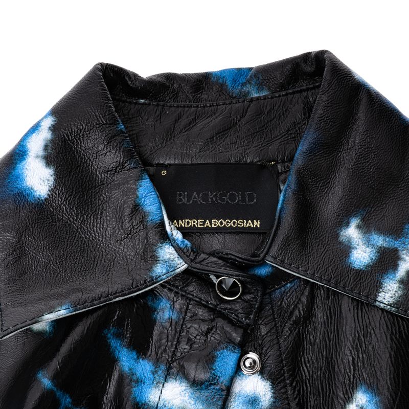 Camisa-Andrea-Bogosian-Couro-Preto-Estampado