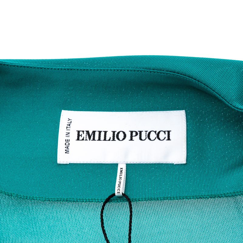 Vestido-Emilio-Pucci-Drapeado-Verde-