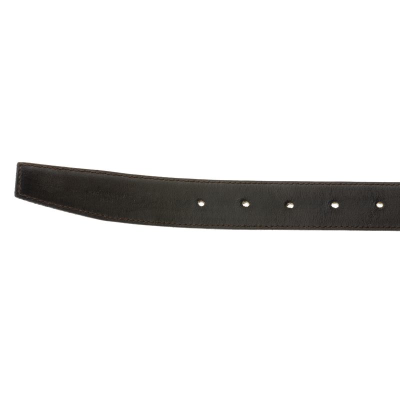Cinto-Gucci-Vintage-GG-Interlocking-Quadrado-Couro-Preto
