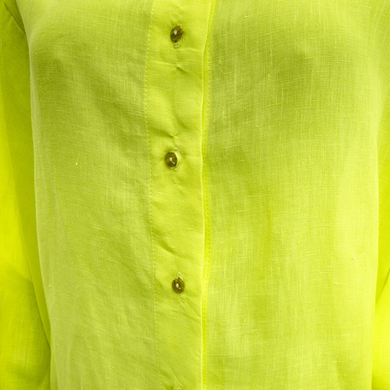Camisa-Andrea-Bogosian-Linho-Verde-Neon