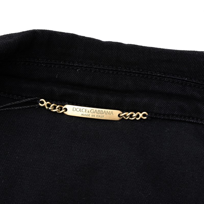 Jaqueta-Jeans-Dolce---Gabbana-Preta