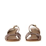 Sandalia-Hermes-Couro-Marrom-