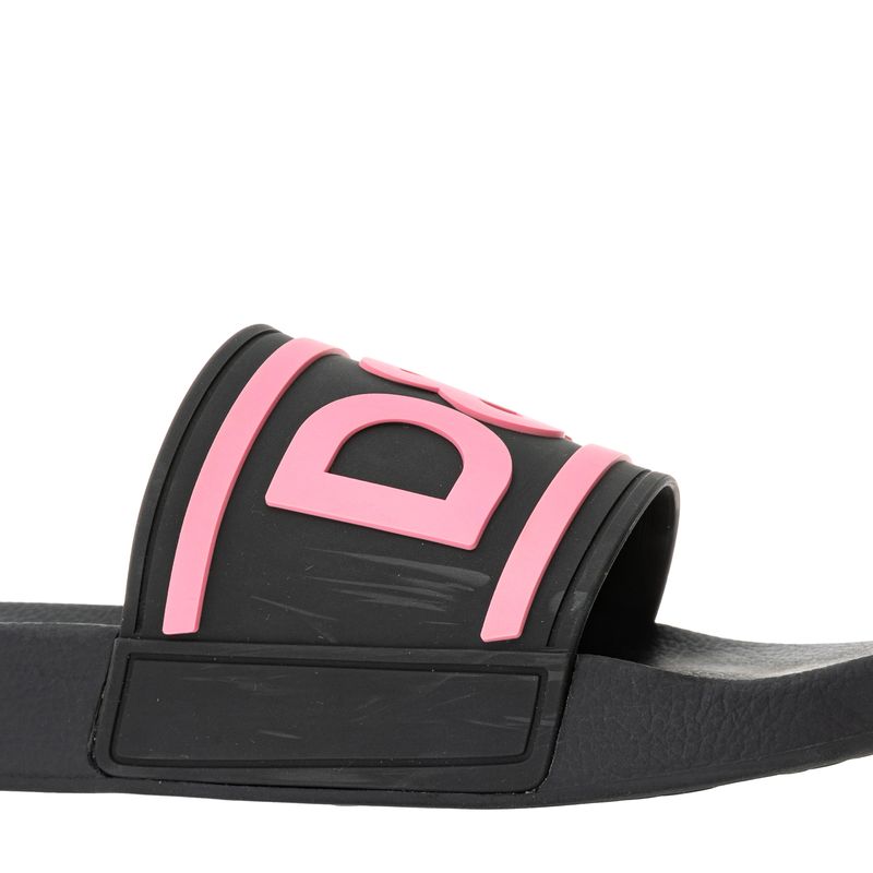 Slide-Dolce---Gabbana-Logo-Rosa-