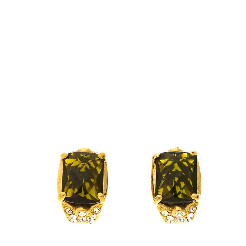Brinco-Pressao-Vintage-Dourado-e-Cristal-Verde