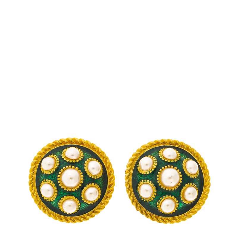 Brinco-Pressao-Vintage-Redondo-Perolado-e-Esmalte-Verde