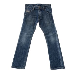 Calça Jeans Diesel Infantil Reta Lavagem Média