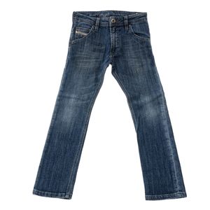 Calça Jeans Diesel Infantil Reta Lavagem Média