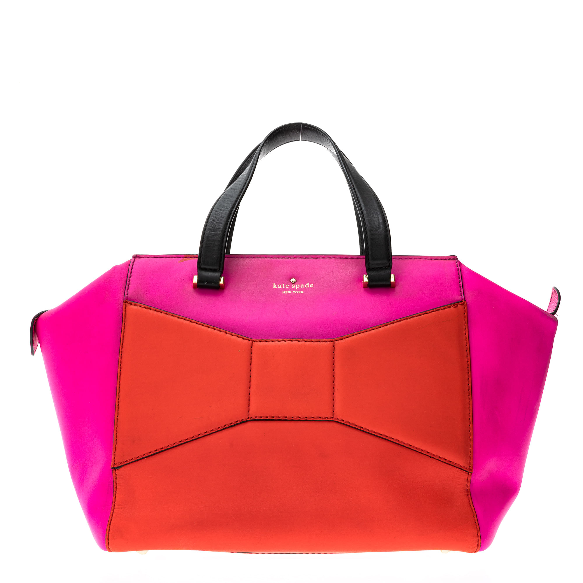 Bolsa Kate Spade 2 Park Avenue Vermelho e Pink | Brechó de luxo - Prettynew