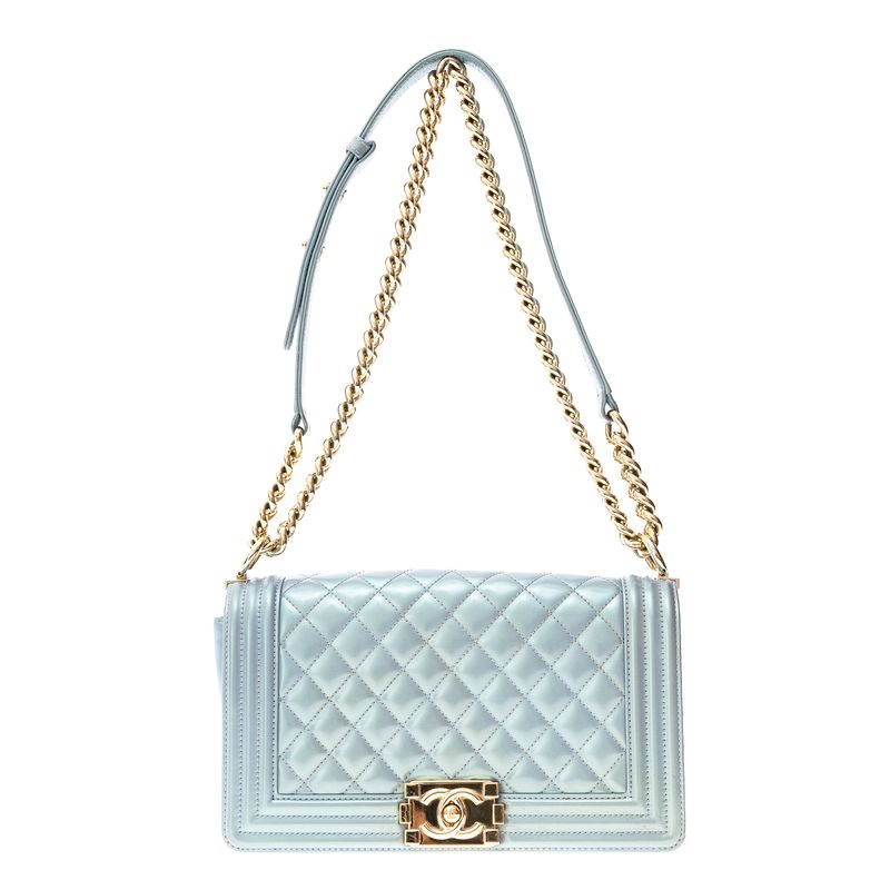 Bolsa-Chanel-Boy-Media-Azul-Perolado