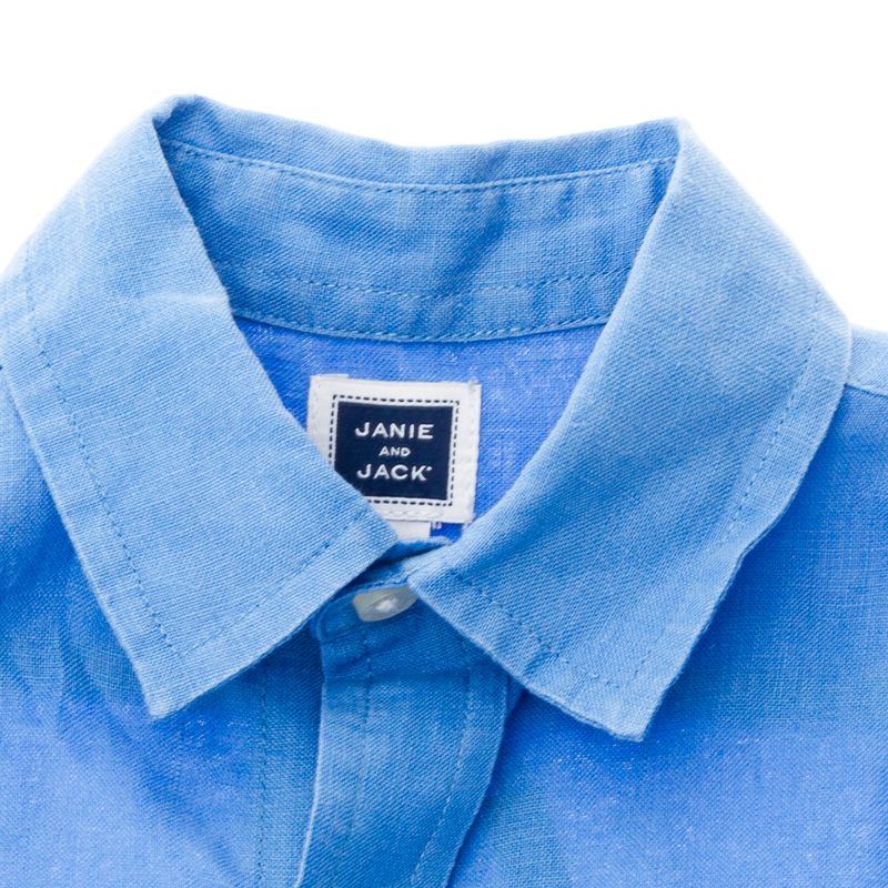 Camisa-Janie-and-Jack-Infantil-Linho-Azul
