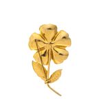 Broche-Vintage-Flor-Dourado-Cristal-Laranjado