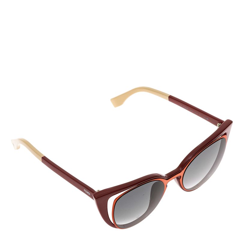 Oculos-Fendi-FF-0136-Vermelho-e-Creme