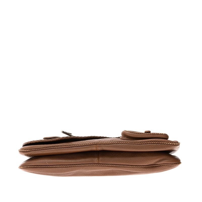 Bolsa-Christian-Dior-Gaucho-Double-Saddle-Marrom
