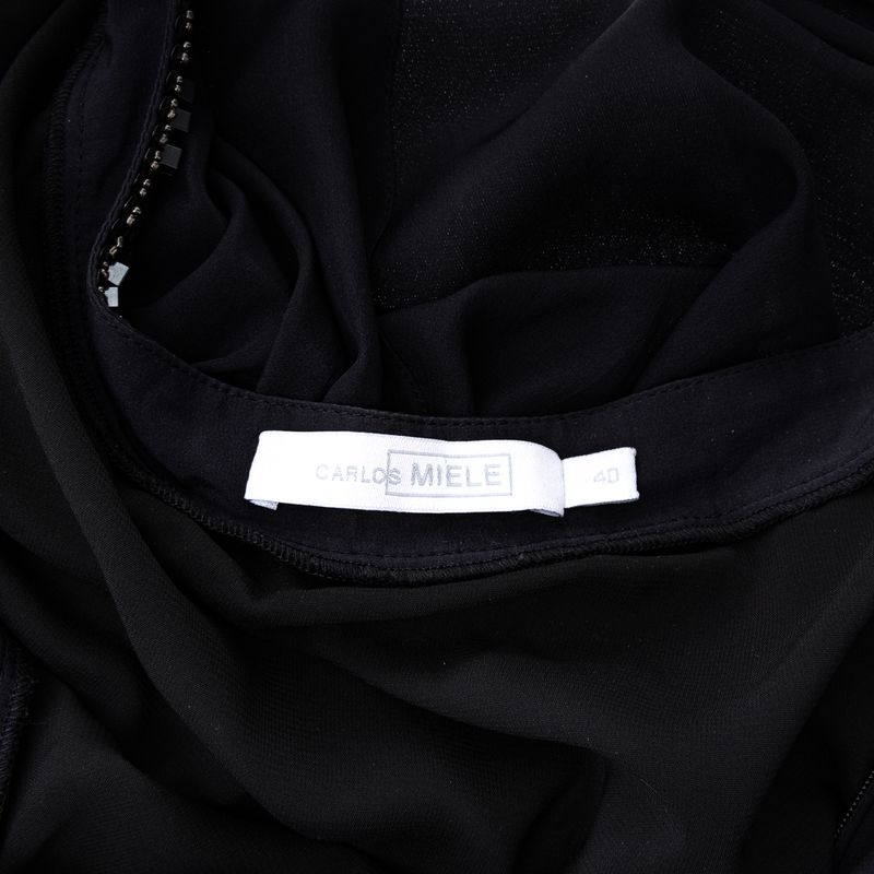 Vestido-Carlos-Miele-Drapeado-e-Bordado-Preto