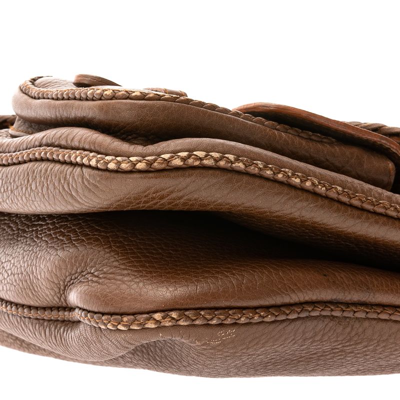 Bolsa-Christian-Dior-Gaucho-Double-Saddle-Marrom