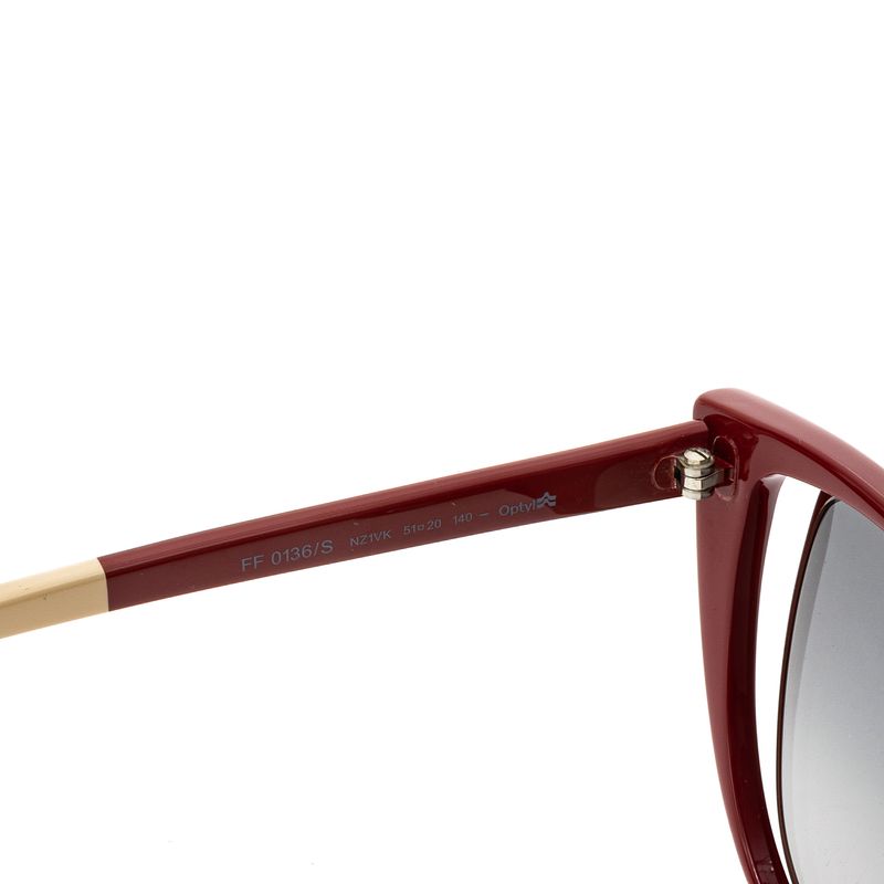 Oculos-Fendi-FF-0136-Vermelho-e-Creme