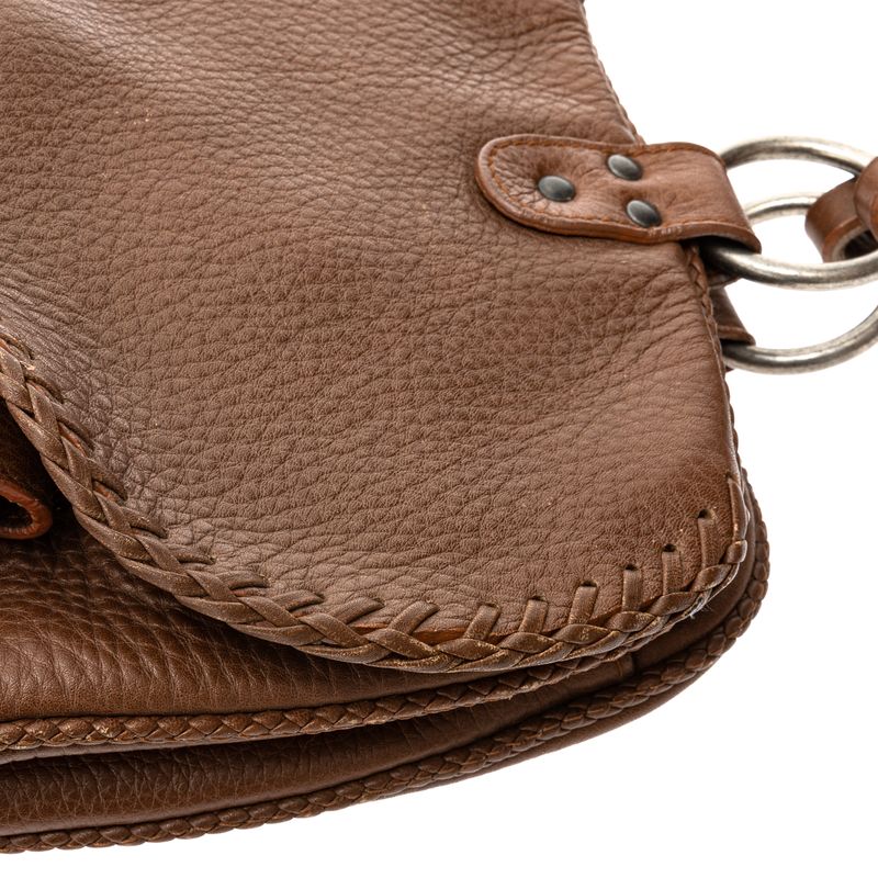 Bolsa-Christian-Dior-Gaucho-Double-Saddle-Marrom