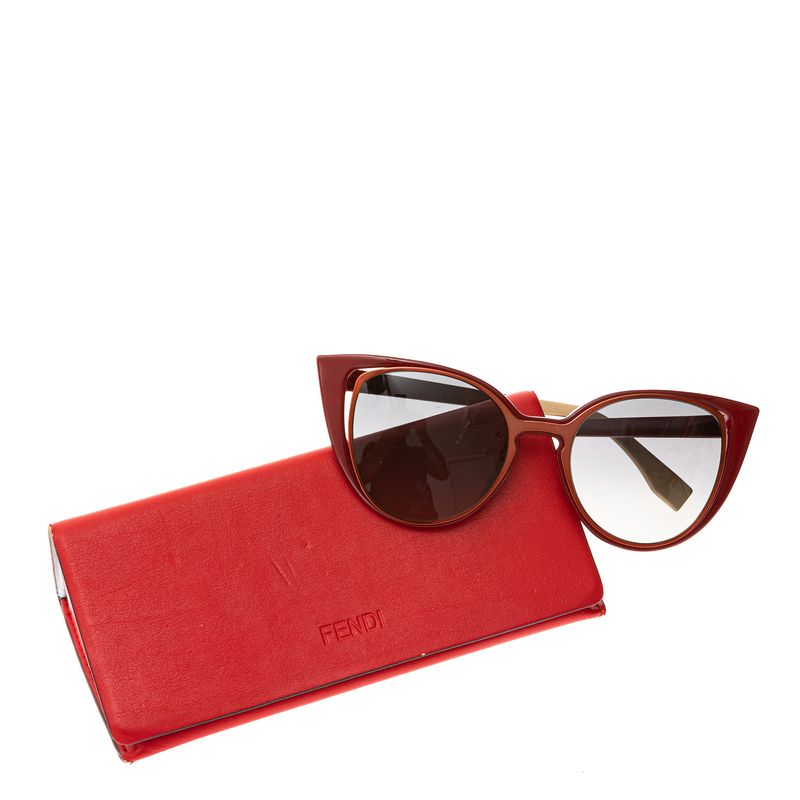 Oculos-Fendi-FF-0136-Vermelho-e-Creme