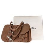 Bolsa-Christian-Dior-Gaucho-Double-Saddle-Marrom