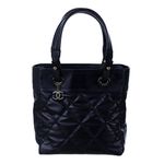 Bolsa-Chanel-Biarritz-Matelasse-Azul-Marinho-