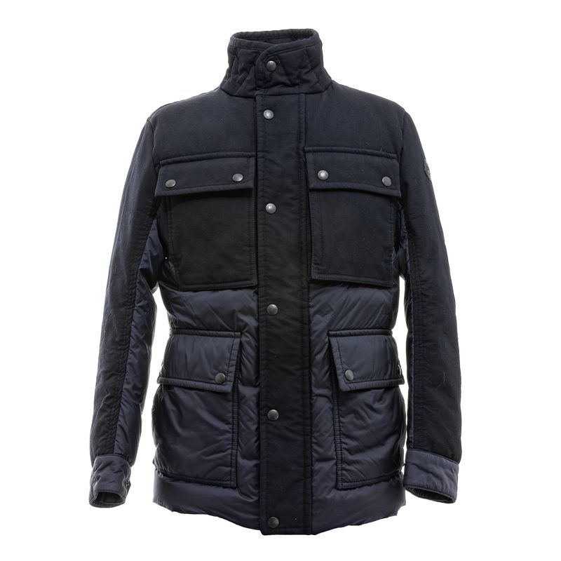 Casaco-Moncler-Puffer-Nylon-e-Tecido-Preto