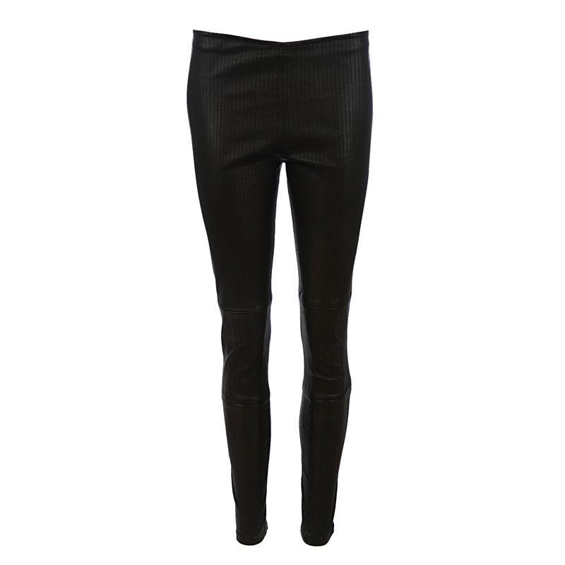 Legging-The-Row-Couro-Preto-