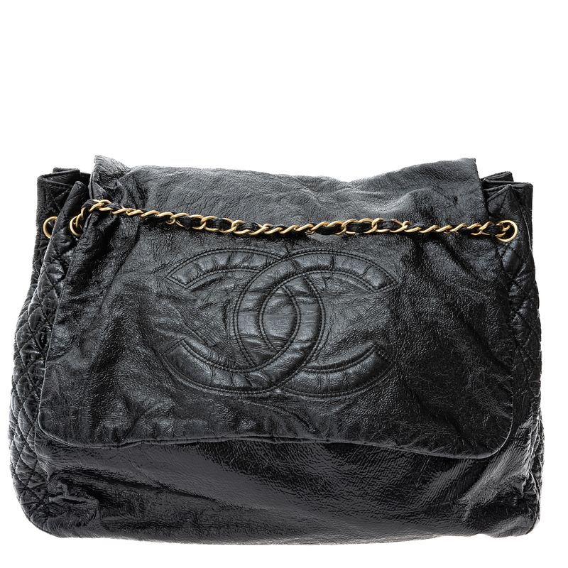 Bolsa-Chanel-Rock---Chain-Grande-Preta