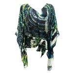 Blusa-Roberto-Cavalli-Amarracao-Estampa-Verde