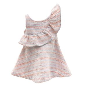 Vestido Janie and Jack Infantil Tweed Rosa Claro