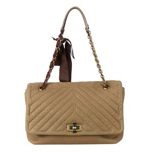 Bolsa Lanvin Couro Bege