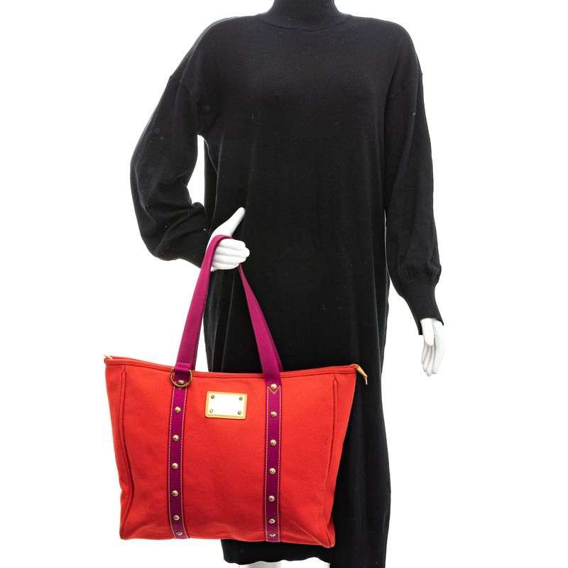 Bolsa-Louis-Vuitton-Antigua-Cabas-GM-Vermelho